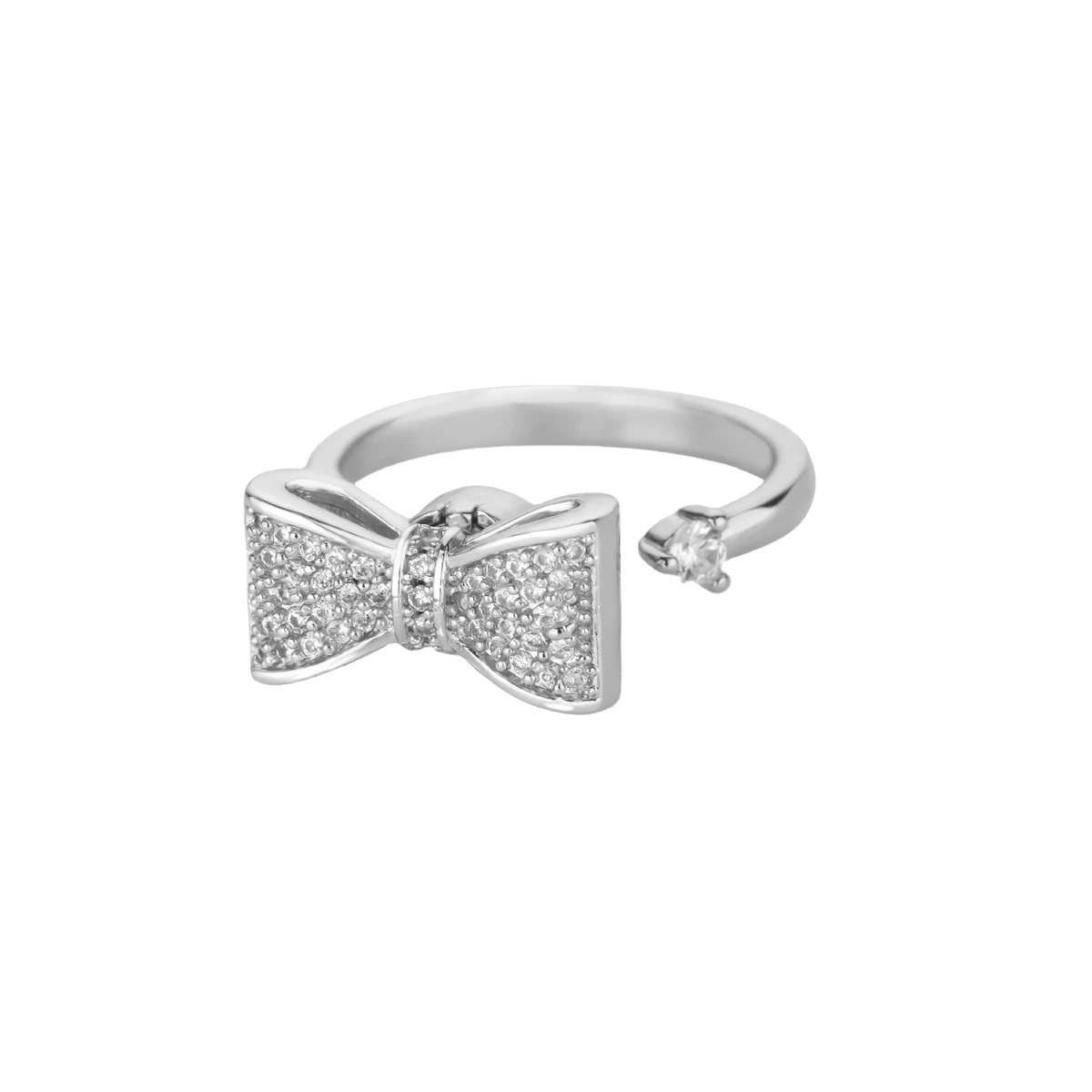 Daily Anti-anxiety Fidget Ring Rotatable Floral Diamond Gold Plated Band