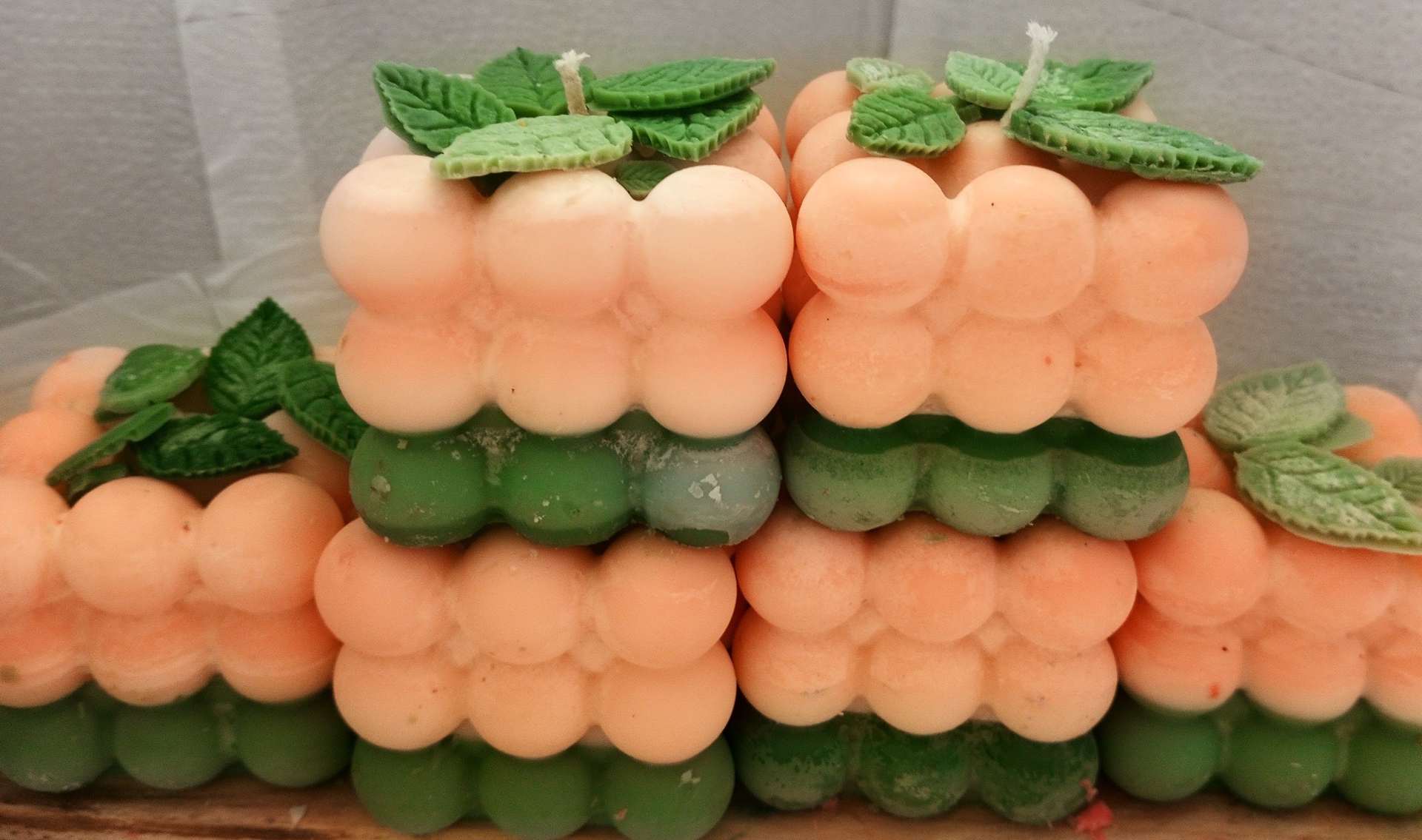 Christmas scented cube candles
