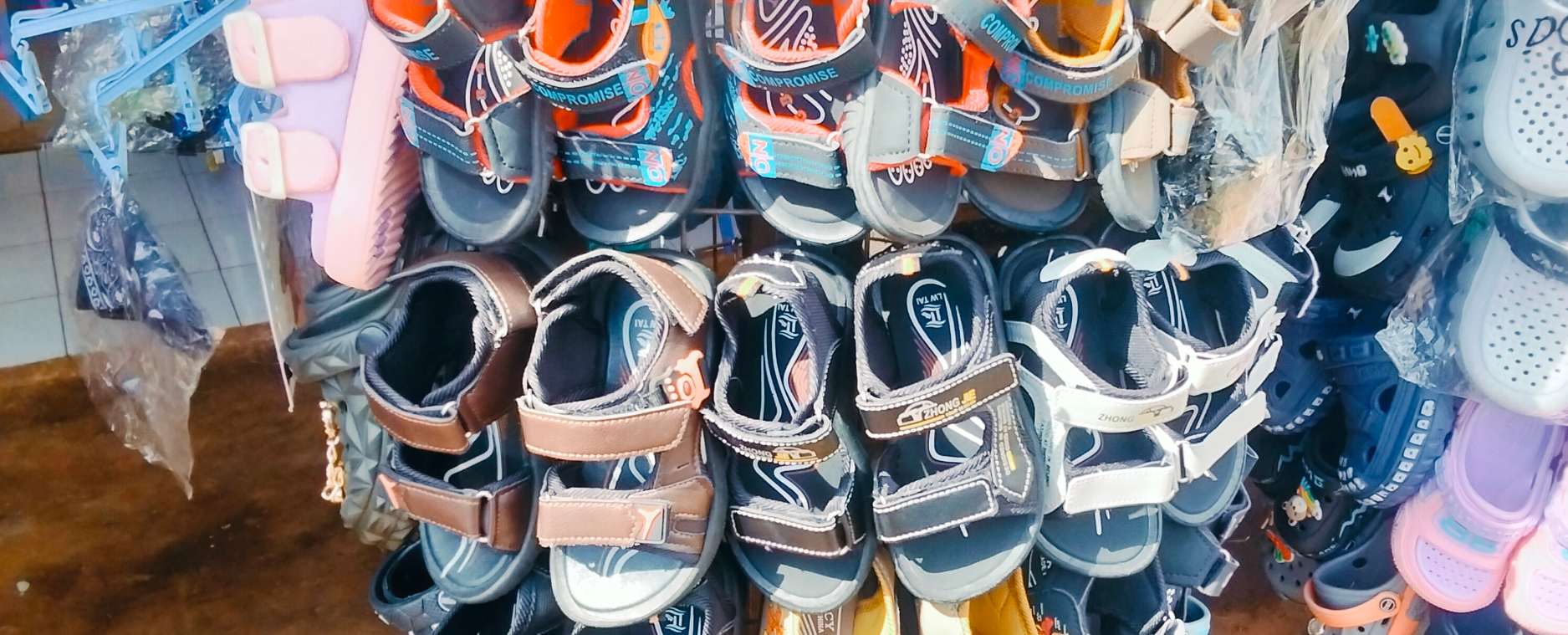 kids open shoes