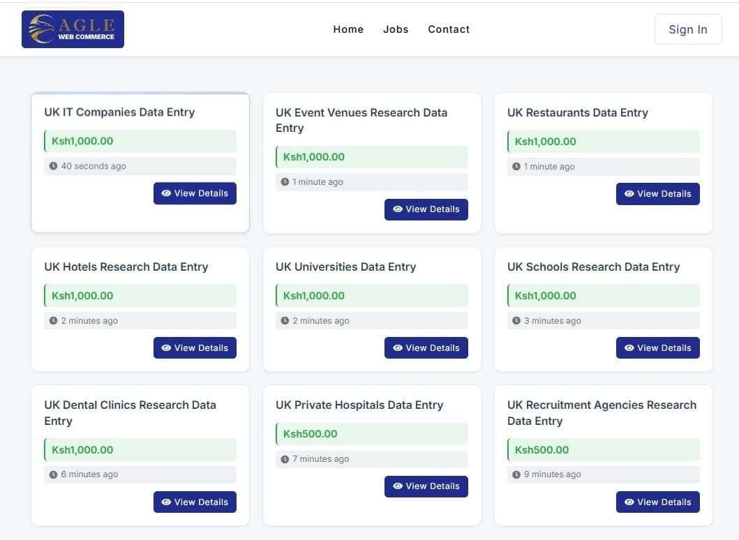 Data Entry Projects Available
